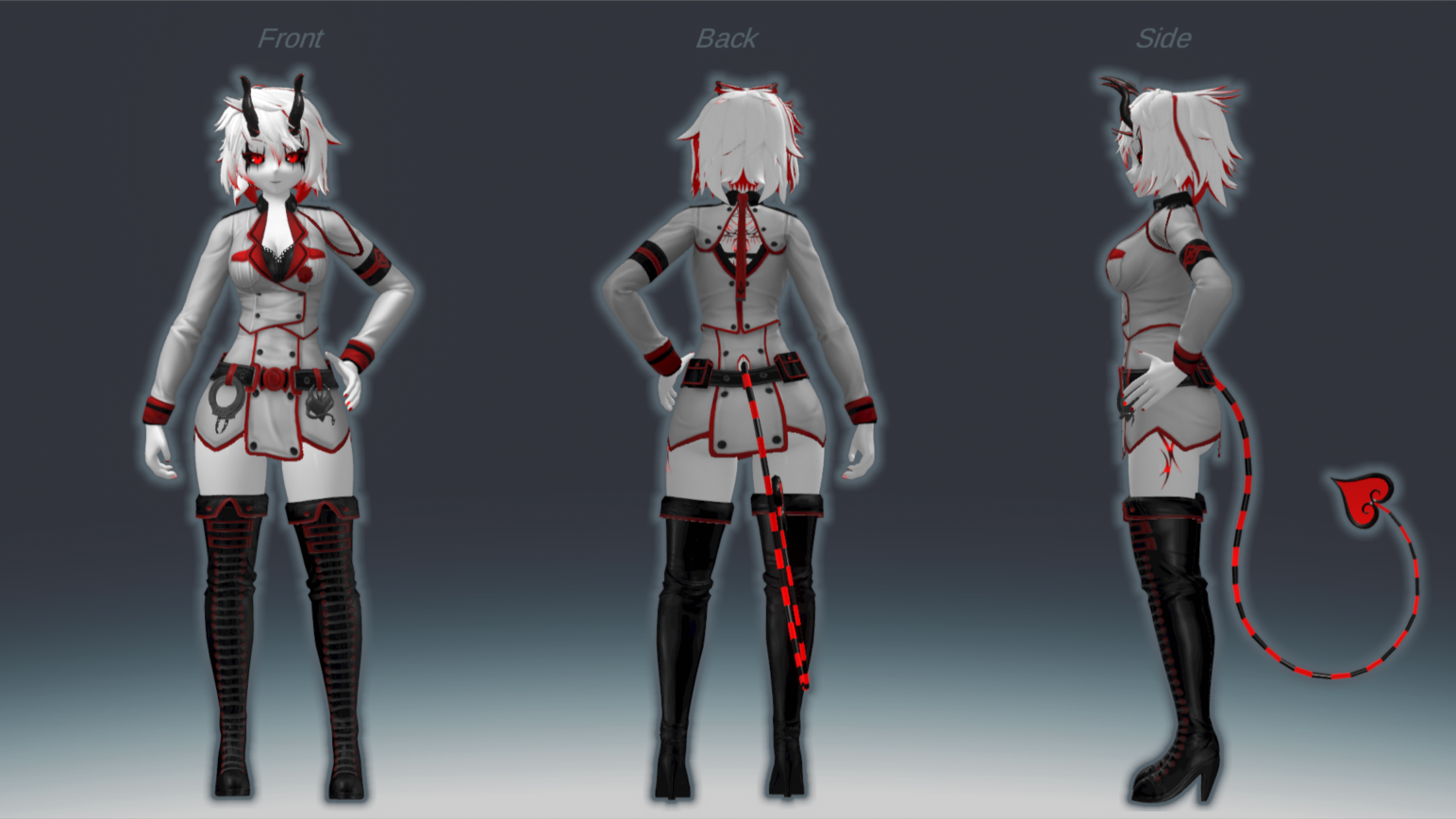 Angel outfit ref sheet pose 1
