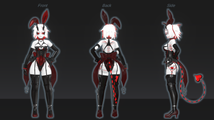 Bunny outfit ref sheet
