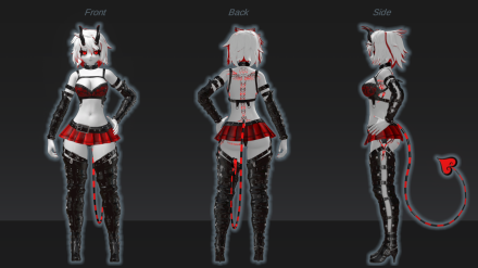 Dancer outfit ref sheet