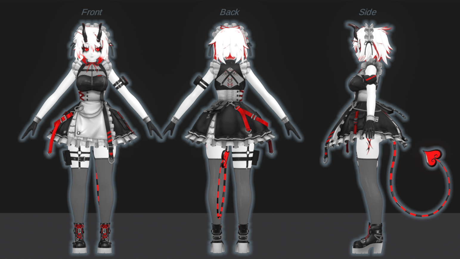 Maid outfit ref sheet