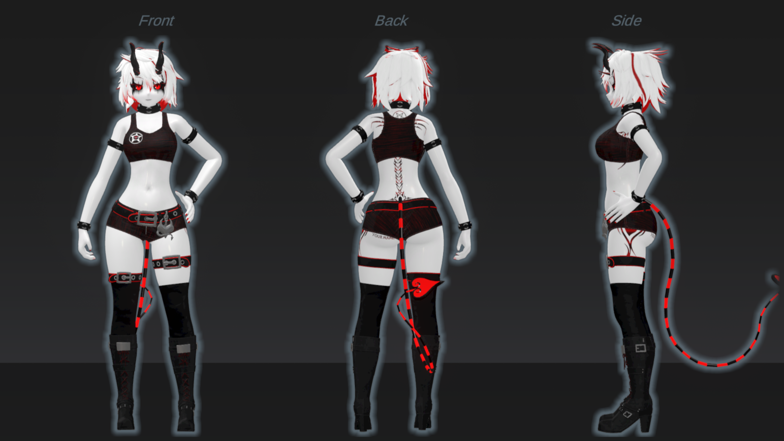 Main outfit without jacket ref sheet